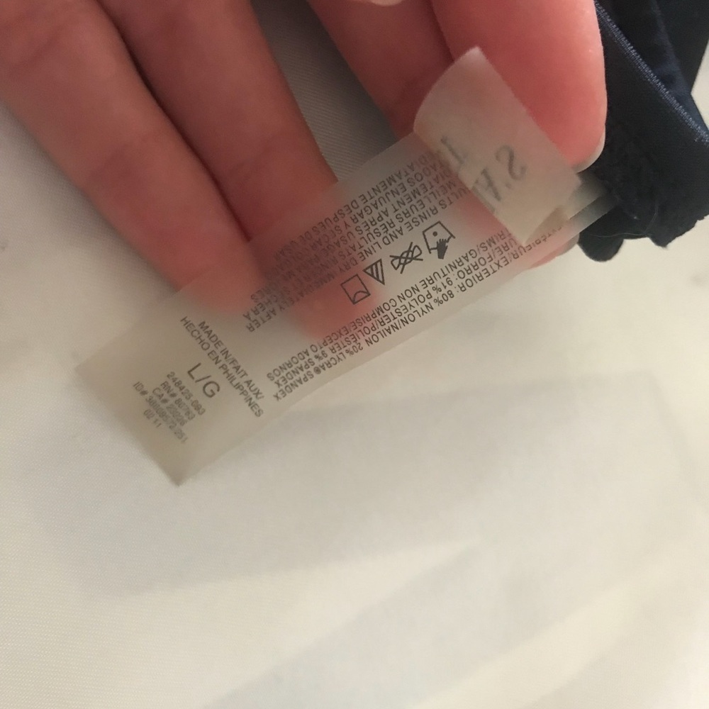 victoria secret black tie bottoms